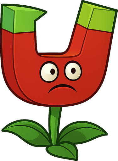 magnetoseta de plant vs zombies
. No background. Transparent background. Blank background. No shadows. 2d. In-Game asset. flat