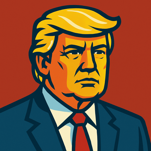 Donald Trump.
In-Game asset.  2d.  High contrast.  No shadows