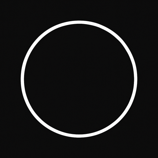 2d white empty thin circle png..
In-Game asset.  2d.  High contrast.  No shadows