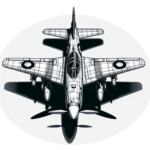 fighter plane.
Single Game Texture. In-Game asset. 2d. Blank background. High contrast. No shadows.