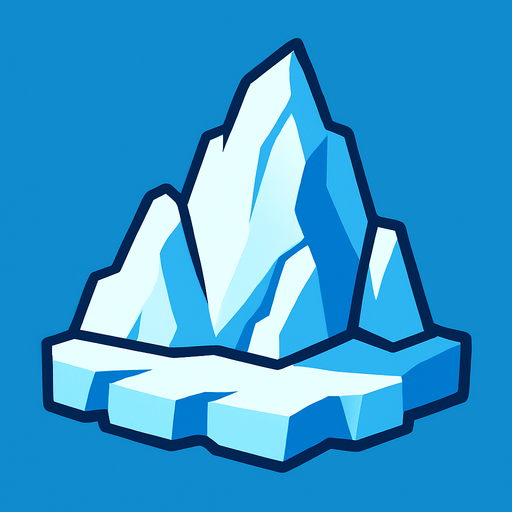 glacierbg block.
In-Game asset.  2d.  High contrast.  No shadows