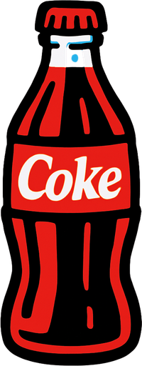 coke.
In-Game asset.  2d.  High contrast.  No shadows