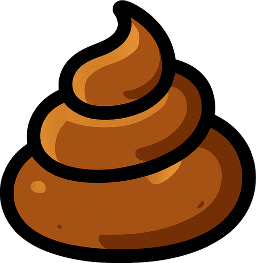poop.
In-Game asset.  2d.  High contrast.  No shadows