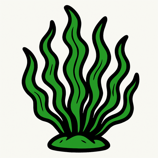 seaweed.
In-Game asset.  2d.  High contrast.  No shadows