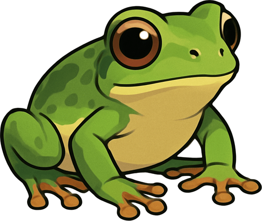 Small frog on white background.
In-Game asset.  No shadows