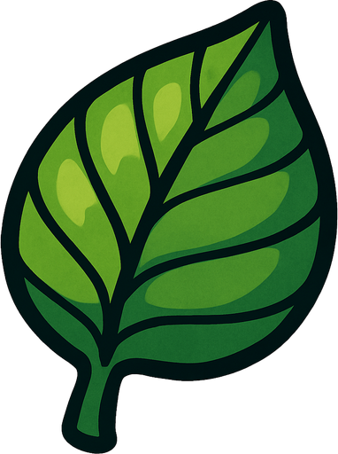 Leaf.
In-Game asset.  2d.  High contrast.  No shadows