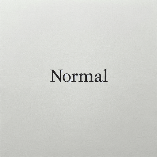 Normal text.
A text that says Normal