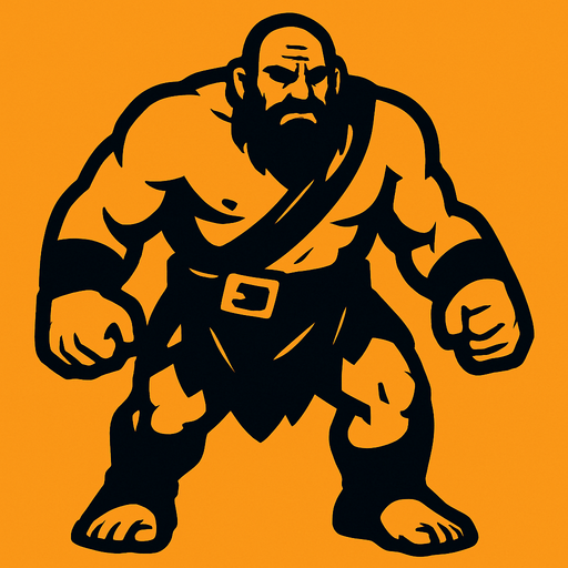 giant.
In-Game asset.  2d.  High contrast.  No shadows