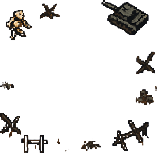 çorak savaş alanının üst zemini. üstten görünüm. yukarıdan görülüyor. Tek Oyun Dokusu. Oyun içi varlık. 2d. Yüksek kontrast. Gölge yok. pikselli.8 bit. oyun arka planı