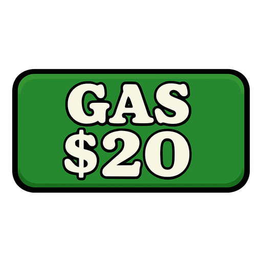 Make button green and change test to say 'Gas $20'