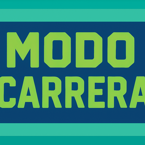 Mismo estilo, pero que diga MODO CARRERA, y con los colores mas tipo verder y azules