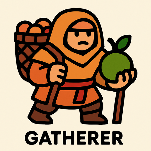 Toplayıcı.
In-Game asset.  2d.  High contrast.  No shadows