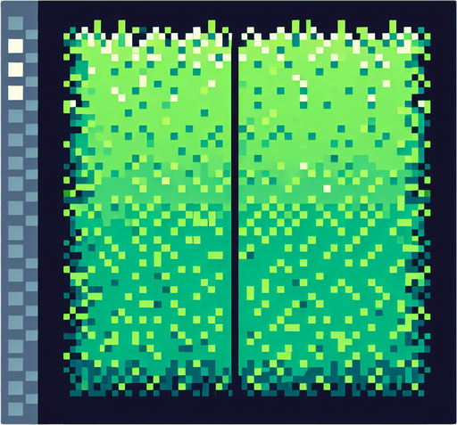 Make an green grass 8bit texture 2d and flat.
Single Game Texture.  In-Game asset.  2d.  Blank background.  High contrast.  No shadows