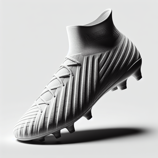 A foot ball boot.
Single Game Texture. In-Game asset. 2d. Blank background. High contrast. No shadows.