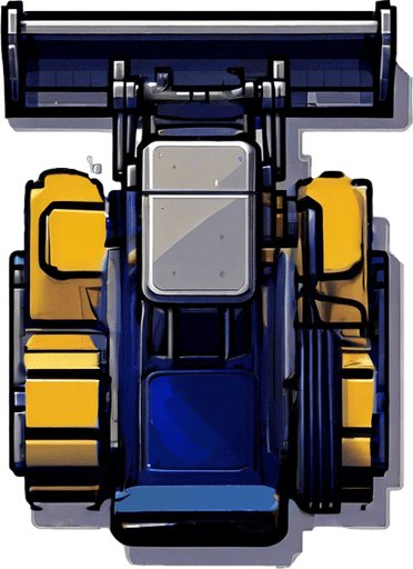 Moving bulldozer tracks.