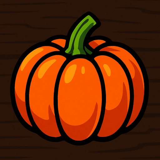 calabaza.
In-Game asset.  2d.  High contrast.  No shadows