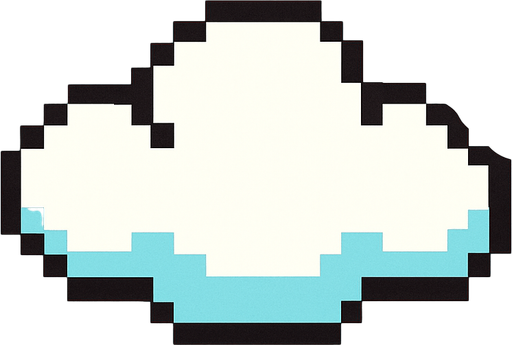 Flappy birdsdeki bulut.
In-Game asset.  2d.  High contrast.  No shadows