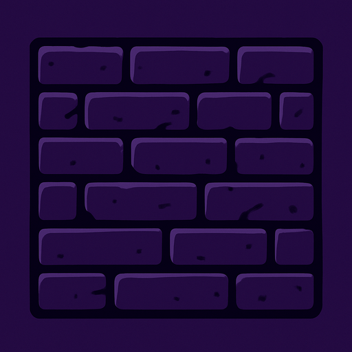 dark purple wall.
In-Game asset.  2d.  High contrast.  No shadows