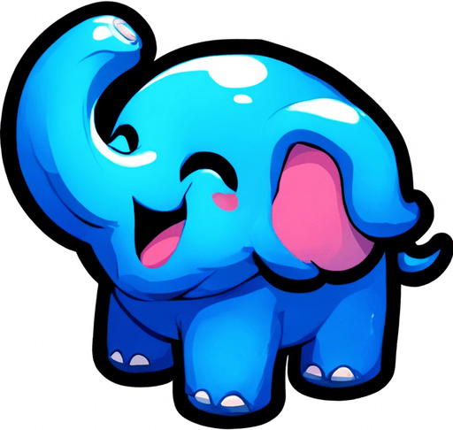 The same little elephant looking scared and looking straight at the viewer, legs flailing as if falling