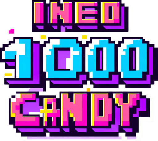 sade olsun Text pixel : Ineed 1000Candy