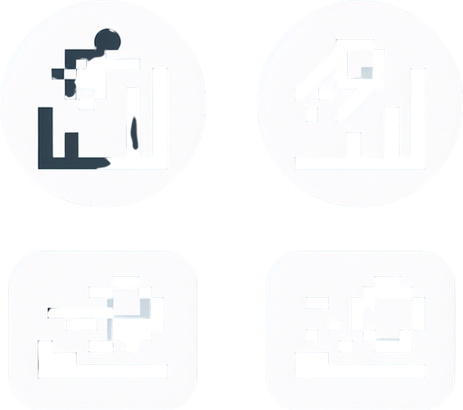 attack and jump buttons, minimalist inspired by noun project. White color..
Single Game Texture.  In-Game asset.  2d.  Blank background.  High contrast.  No shadows