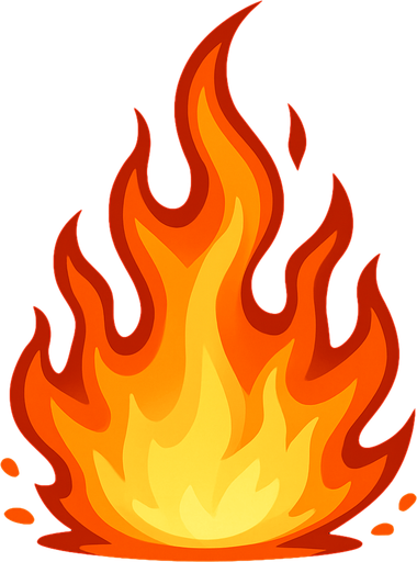 fire effect.
In-Game asset.  2d.  High contrast.  No shadows