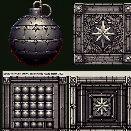Warcraft 3 art of a bomb..
Single Game Texture. In-Game asset. 2d. Blank background. High contrast. No shadows.
