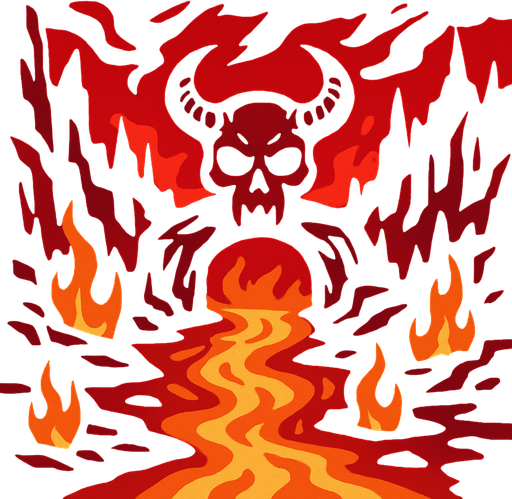 Cehennem.
In-Game asset.  2d.  High contrast.  No shadows