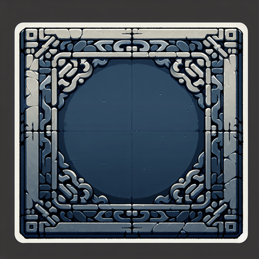 a square.
Single Game Texture. In-Game asset. 2d. Blank background. High contrast. No shadows.