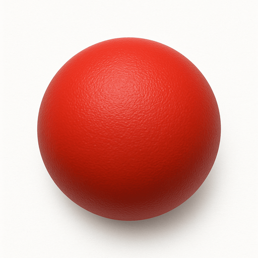 tek renk top, üstten görünüm, Gerçekçi, yazısız..
In-Game asset.  High contrast.  No shadows