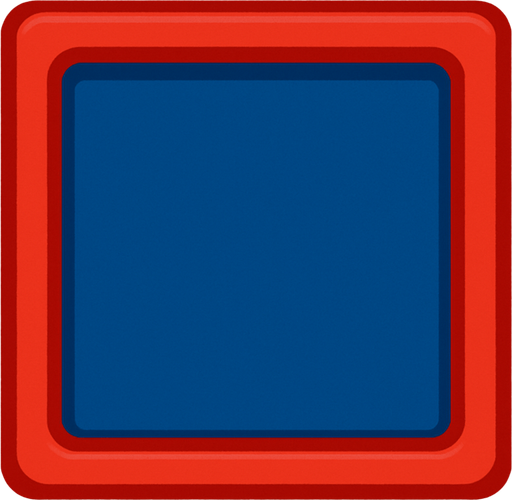 Cuadro rojo con azul para seleccionar algo.
In-Game asset.  No shadows