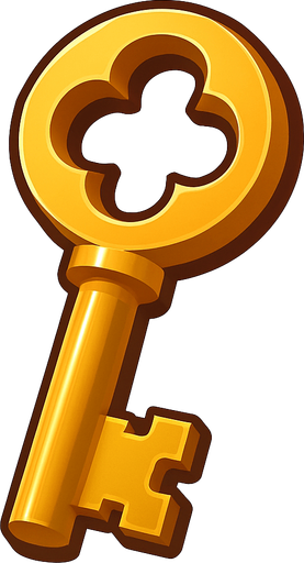 key.
In-Game asset.  High contrast.  No shadows. 3D