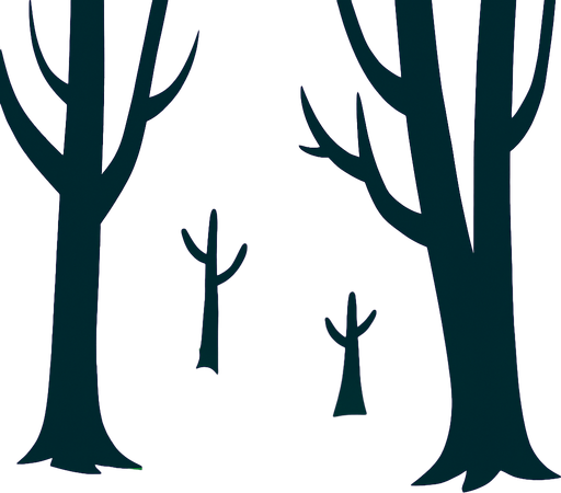 A forest background.
In-Game asset.  High contrast.  No shadows