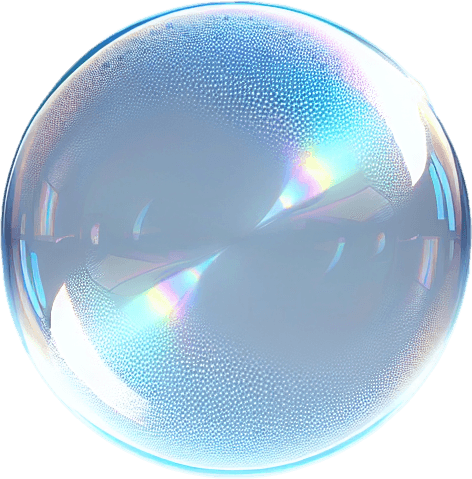 Imagine a bubble ball.
Single Game Texture. In-Game asset. 2d. Blank background. High contrast. No shadows.