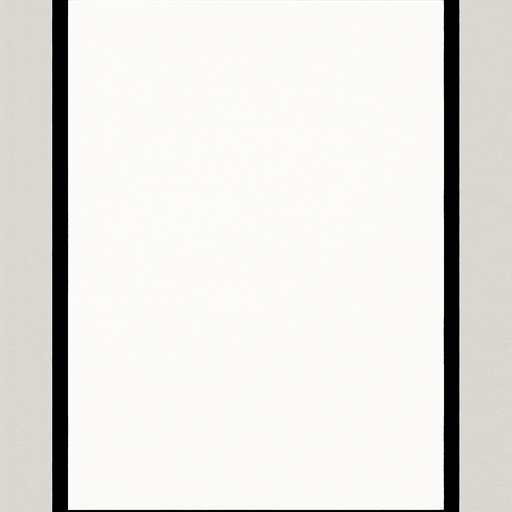 a 2:3 format thin black border with nothing in the center.
In-Game asset.  2d.  High contrast.  No shadows