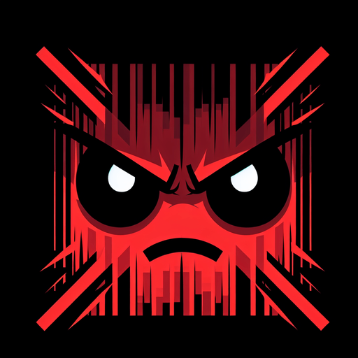 anime angry lines, red cross
Single Game Texture. In-Game asset. 2d. Blank background. High contrast. No shadows.