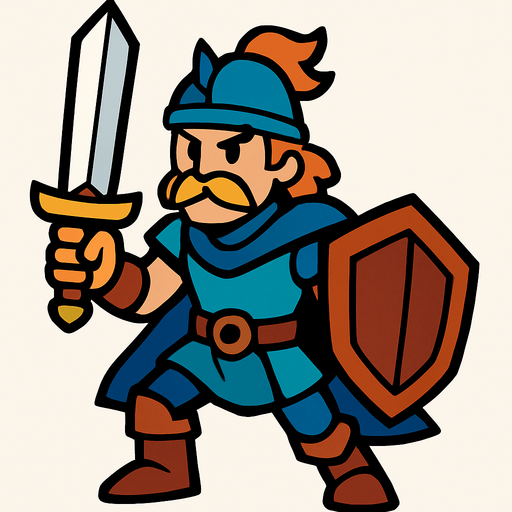 Hero.
In-Game asset.  2d.  High contrast.  No shadows