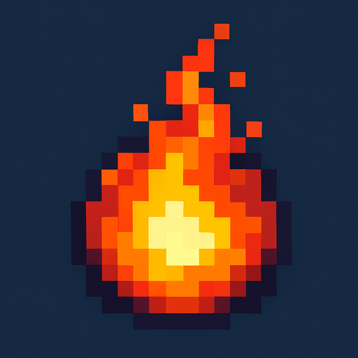 Fire ball pixel