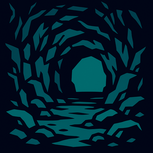 cave.
In-Game asset.  2d.  High contrast.  No shadows