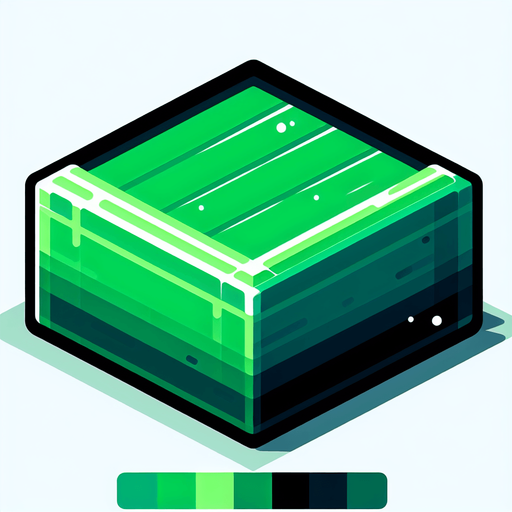 a horizontal green block.
Single Game Texture.  In-Game asset.  2d.  Blank background.  High contrast.  No shadows