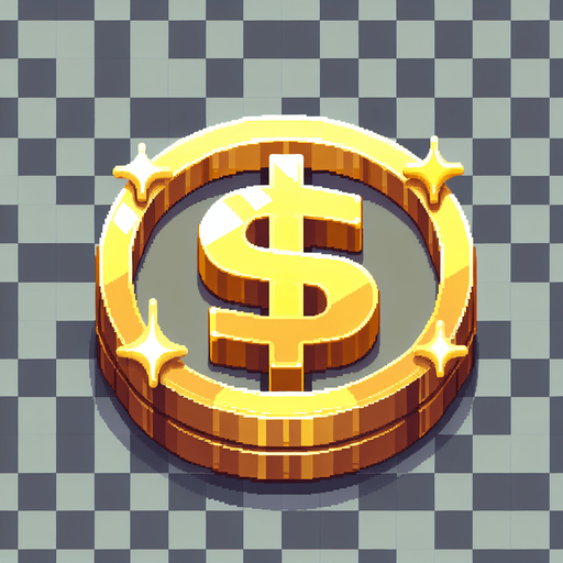 Money.
Single Game Texture. In-Game asset. 2d. Blank background. High contrast. No shadows.