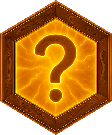 A '?' (question mark) symbol inside