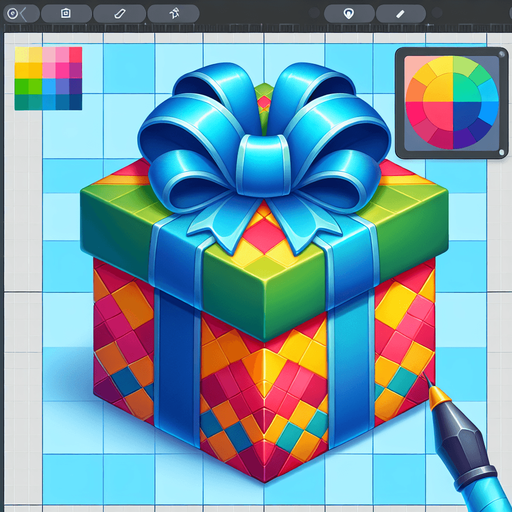 gift wrapped box, vivid colours. with bow on top Single Game Texture. In-Game asset. 2d. Blank background. High contrast. No shadows. Single Game Texture. In-Game asset. 2d. Blank background. High contrast. No shadows.