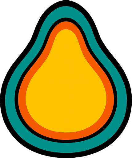 make a backgroud shaped pear but dont do pear.
In-Game asset.  2d.  High contrast.  No shadows