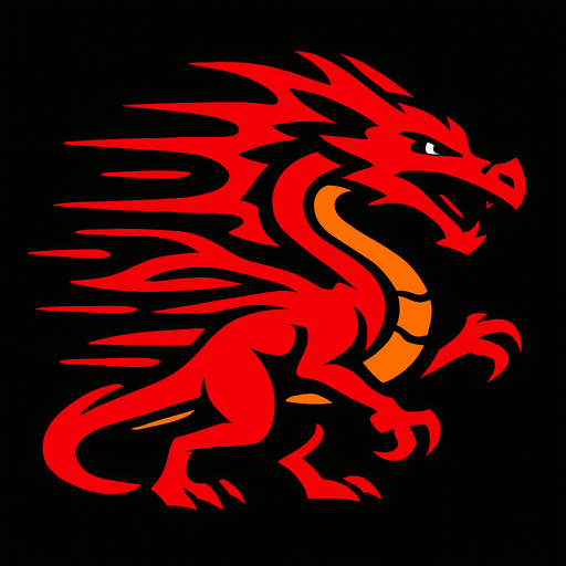speed dragon.
In-Game asset.  2d.  High contrast.  No shadows
