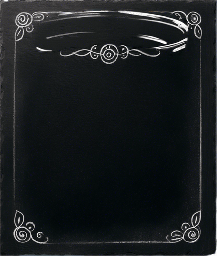 Text "ROOKIE BREW" handwritten in chalk in capital letters