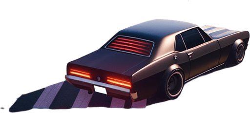 Car.
Single Game Texture.  In-Game asset.  2d.  Blank background.  High contrast.  No shadows