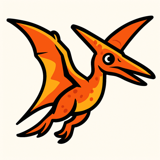 Pterodactyl.
In-Game asset.  2d.  High contrast.  No shadows