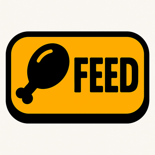 feed boutton.
In-Game asset.  2d.  High contrast.  No shadows