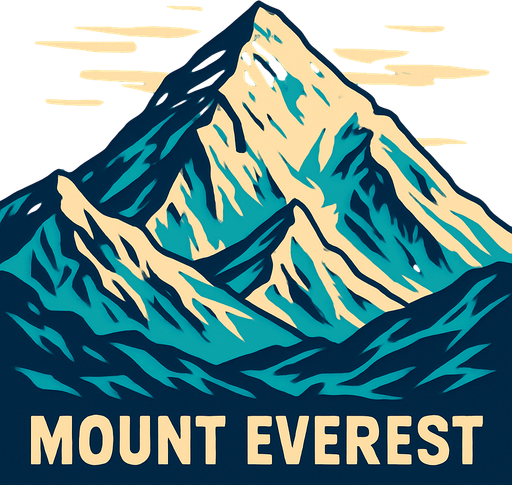 mount everest.
In-Game asset.  2d.  High contrast.  No shadows